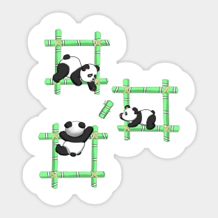 The panda game Sticker